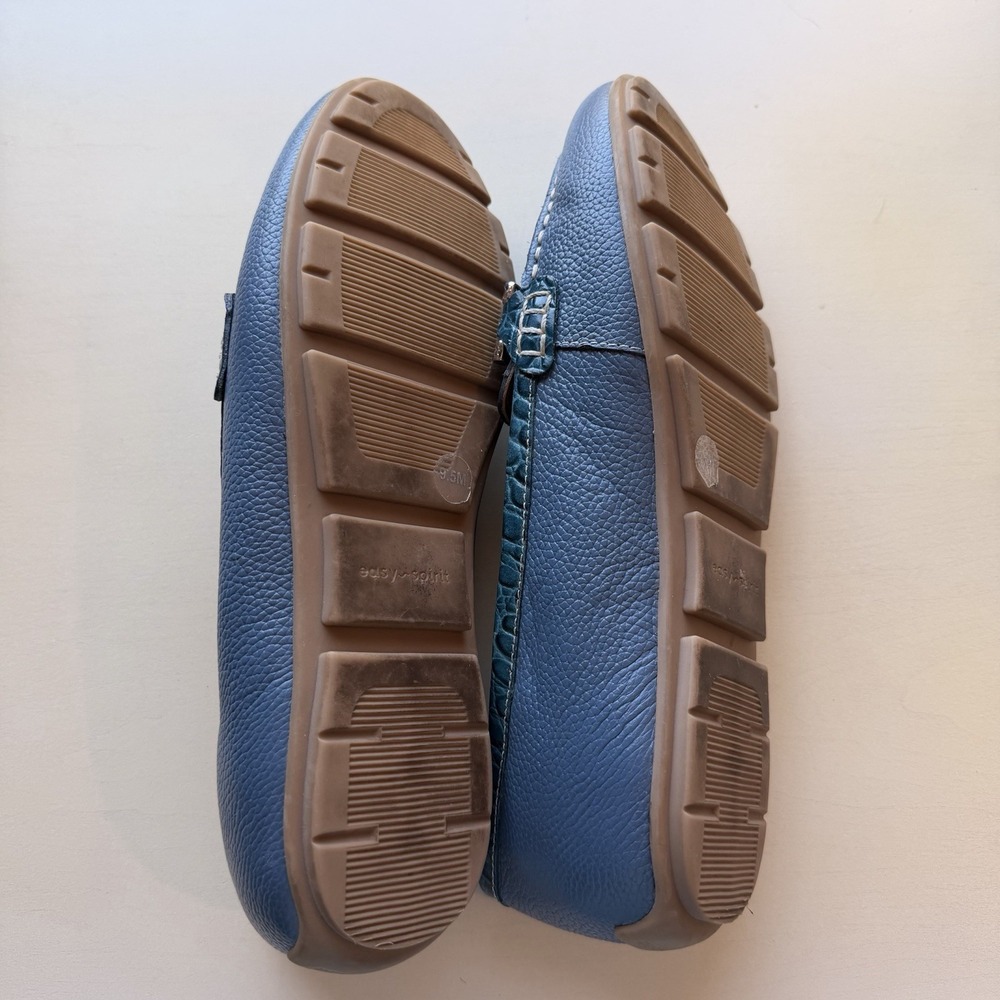 Easy Spirit Women's Megan Slip On Loafers Blue Croc Horse Bit Gorpcore - Picture 7 of 12
